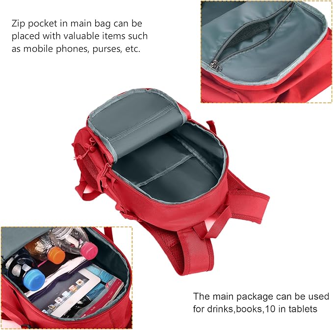 ArcEnCiel 10L/20L Mini X-Small Tactical Backpack MOLLE Daypack Gear Pack Camping Bag with Patch
