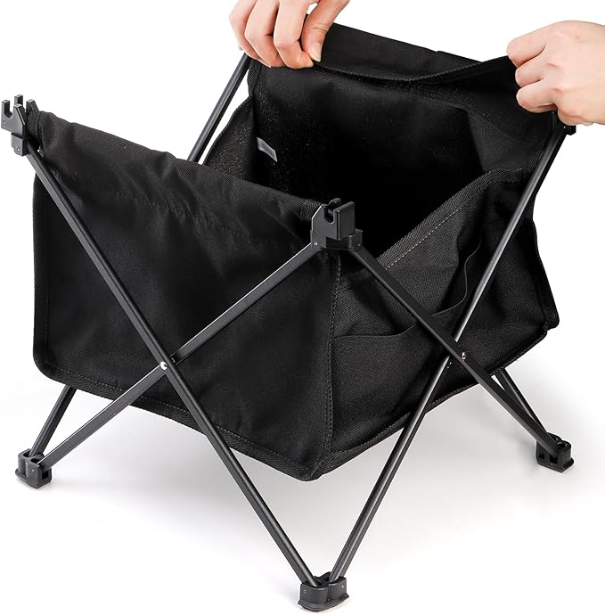 SOUJOY Folding Camping Table with Storage Bag, Small Beach Side Table, Portable Collapsible Aluminum Picnic Tent Side Table for Outdoor Cooking, BBQ, Hiking, Boat, Travel