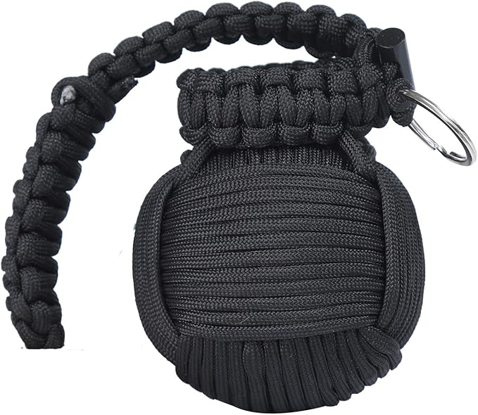 Survival Kit Paracord Grenade The #1 Best 48 Tool Emergency kit (Black)