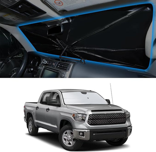 Windshield Sun Shade Umbrella Accessories Compatible with 2012 2013 2014-2017 Camry for Toyota Foldable Sunshade Sun Visor Blocks UV
