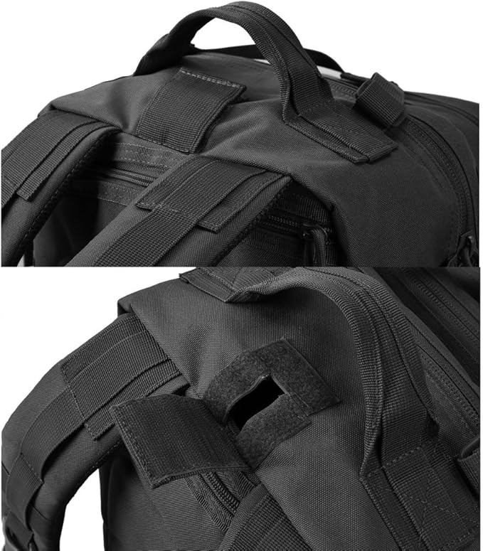 REEBOW GEAR Military Tactical Backpack 3 Day Assault Pack Army Molle Bag Backpacks Rucksack 35L Black