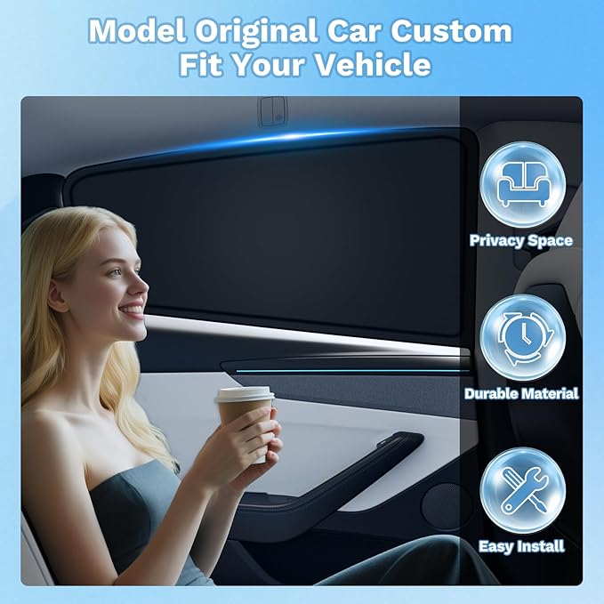 KUST Car Window Shades for Chevy Equinox 2018-2024 Windshield Sun Shade Side Window Cover UV Block Privacy Protection Equinox Accessories for Camping Blackout Rear Back Full Set 8PCS