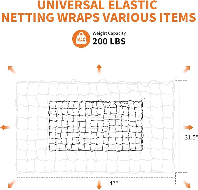 GarveeLife 51’’x36’’ Roof Rack Basket,Heavy Duty Universal Car & Truck Cargo Carrier with Net and Waterproof Cargo Bag, Luggage Holder with Extension for Universal,200 LB Capacity