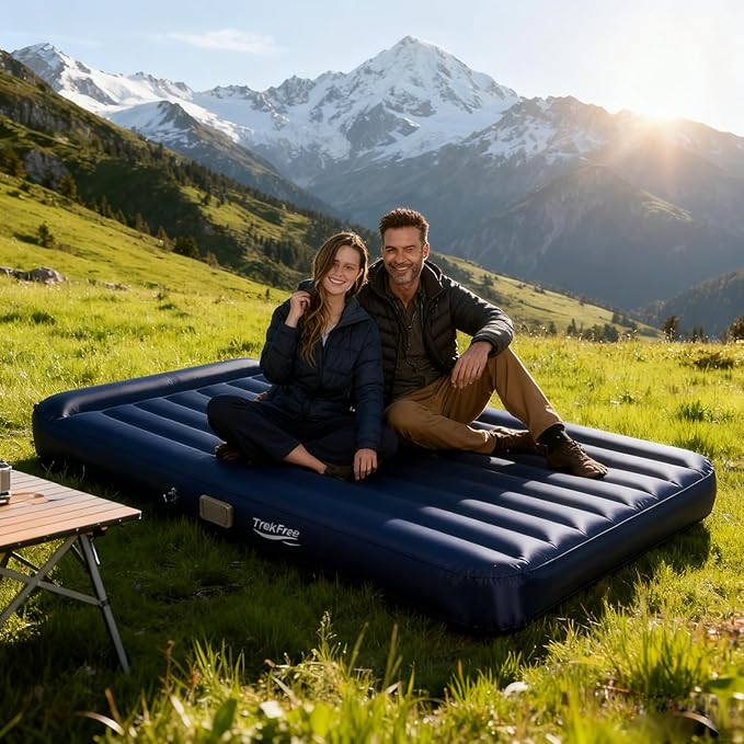 Self-Inflating Sleeping Pad with Electric Pump, 4 Season Camping Mattress Pad, Camping Essentials Gear for Tent Travel Car