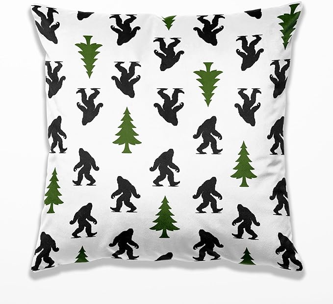 Colorful Sasquatch Pillow Covers 18x18, Big Foot Sasquatch Gifts, Gifts for Hiking Camping Lovers Decorative Pillow Covers for Home Bedroom Living Room,A365