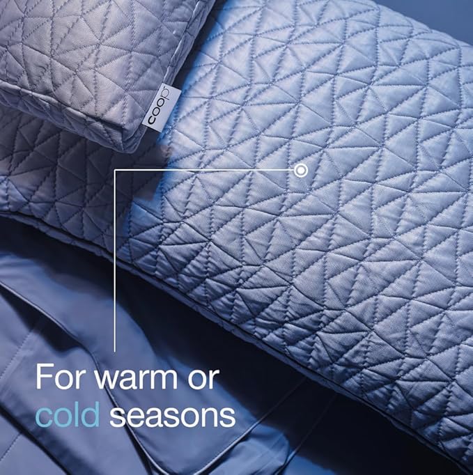 Coop Home Goods Cool Side Pillowcase, King Size Cooling Pillow Case for Hot Sleepers, Two-Sided Pillow Covers, Cozy Side & Cool Side, Ultra Soft Lulltra Cool Technology
