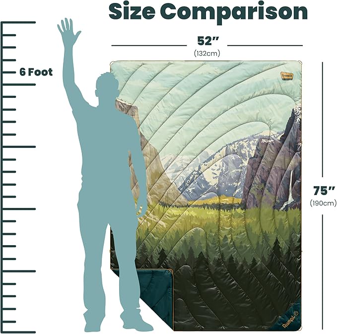 Rumpl Original Puffy National Park Blanket for Camping and Outdoors, Yosemite - V2
