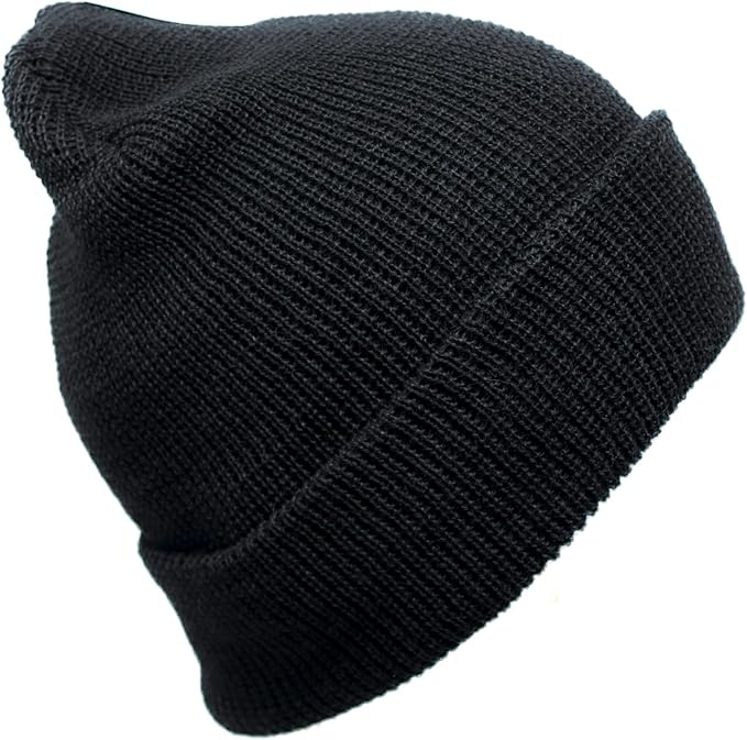 100% Wool Watch Cap – GI Warm Winter Beanie Cap for Cold Weather – Made in the USA Military Specifications.