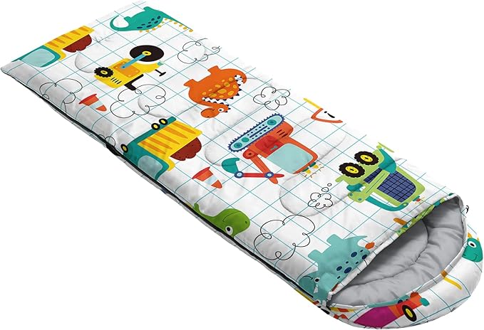 QOOMO Axolotl Cute Camping Sleeping Bags,3 Season Warm & Cool Weather,Lightweight,Waterproof Sleeping Bags for Adults & Kids,Traveling,and Outdoors