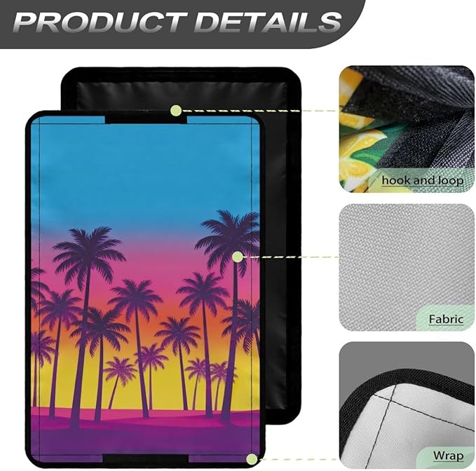 Coconut Tree RV Window Shades, Waterpoof Non Slip Window Skylight Sunshade RV Foldable Design for Travel Trailer Motorhomes