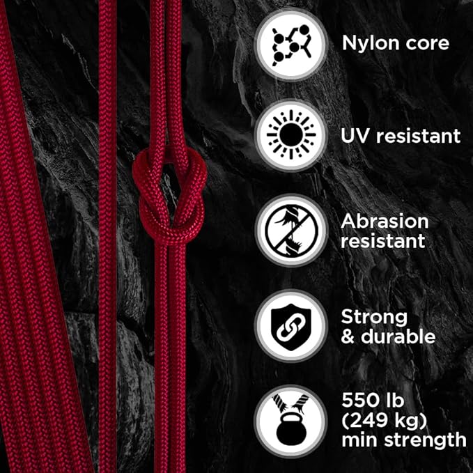 TECEUM Reflective Paracord Rope 1000 – 1000ft/200ft/100ft/50ft – 40+ Colors – Glow in The Dark – para Cord – Utility Rope for Survival, Hunting & Camping Gear – Nylon String, Camping Rope, Tent Cord
