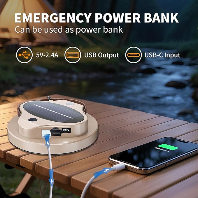 5000LM Flashlight Portable LED Camping Lantern Rechargeable Light 30W with Magnet , IPX4 Waterproof Tent Lights Power Failure Emergency Survival Kits Snowstorm