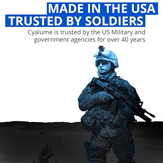 Cyalume Glow Sticks Military Grade Lightstick - Premium Blue 6” SnapLight Emergency Chemical Light Stick with 8 Hour Duration (Bulk Pack of 10 Chem Lights)