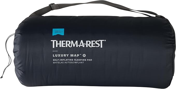 Therm-a-Rest LuxuryMap Self-Inflating Foam Camping Sleeping Pad, Large - 25 x 77 Inches