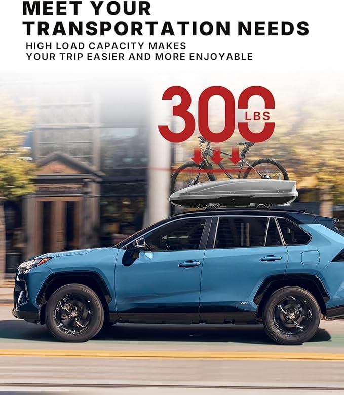 Richeer 300LBS Roof Rack Cross Bars for 2019-2025 RAV4 with Side Rails, Aluminum Cargo Racks Rooftop Luggage Carrier Canoe Kayak Bicycle(Not for Adventure/TRD Off-Road/22-25LE)
