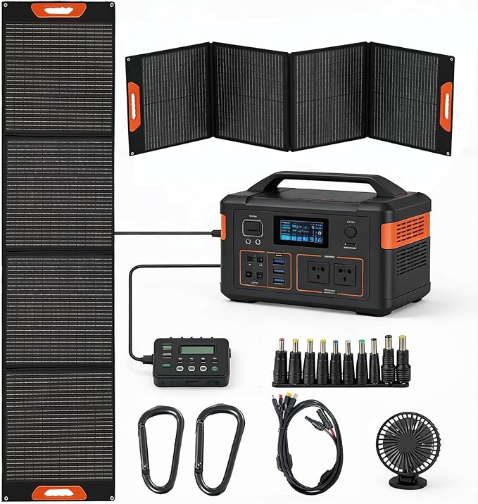 200W Portable Solar Panel, Monocrystalline ETFE Solar Charger with 23.5% High Conversion Efficiency, Foldable Solar Panel with MC4 Output for Portable Power Station, Camping, RV, Outdoor Emergency