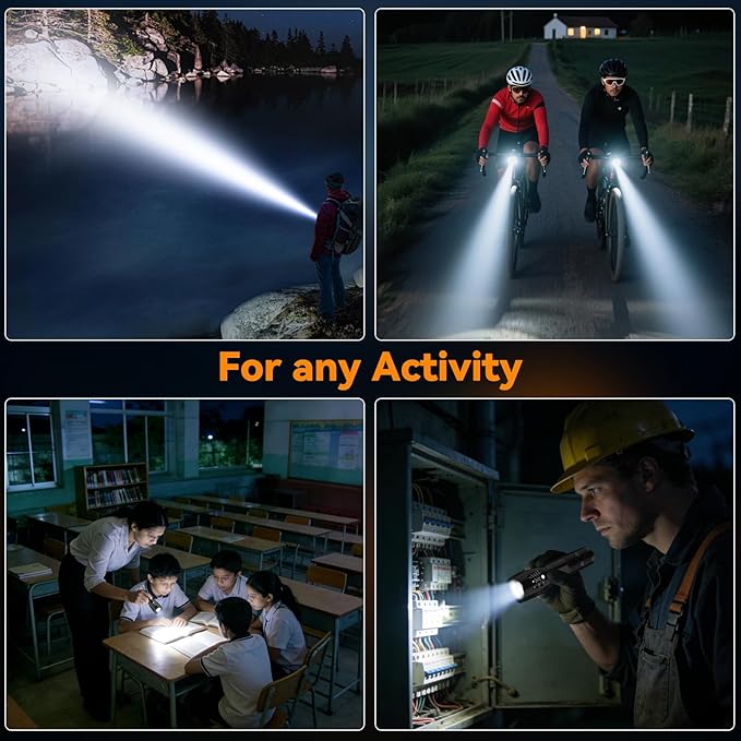 BESTSUN LED Flashlight 2 Pack, Small Flashlights Powerful High Lumens 5 Modes, Waterproof Zoomable Mini Flash Light for Home Emergencies Camping Essentials, Christmas Stocking Stuffers Gifts for Men