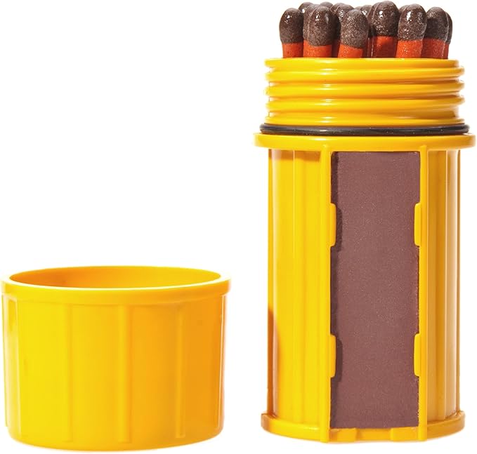 UCO Stormproof Match Kit with Waterproof Case, 25 Stormproof Matches and 3 Strikers