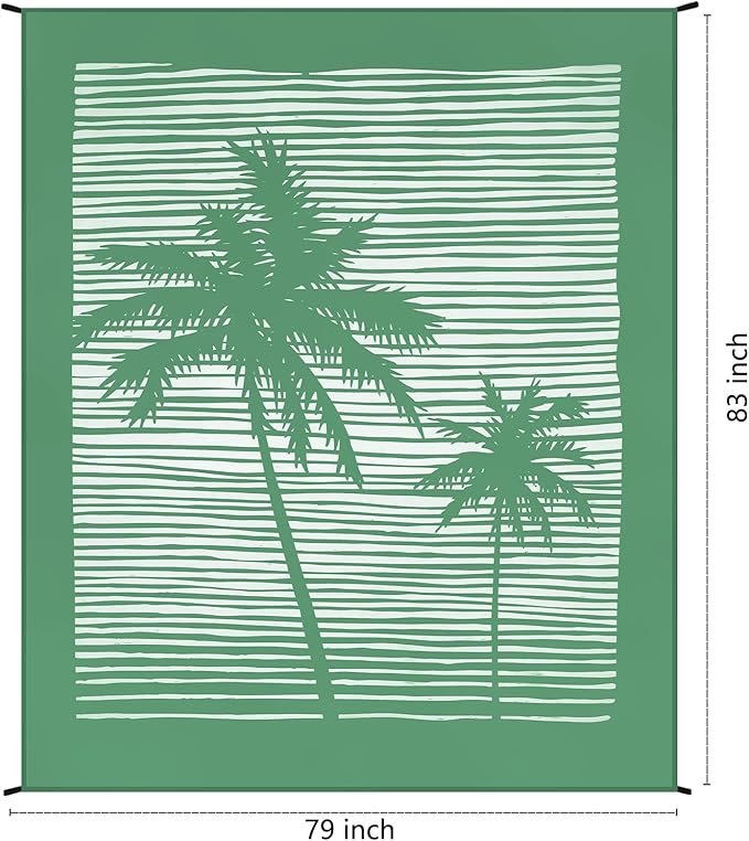 HIHOHO Beach Blanket Waterproof Sandproof Extra Large Beach Mat 79" X 83"/120"x108"for 1-8 Adults Quick Drying Durable Outdoor Picnic Mat for Beach Travel Camping Hiking