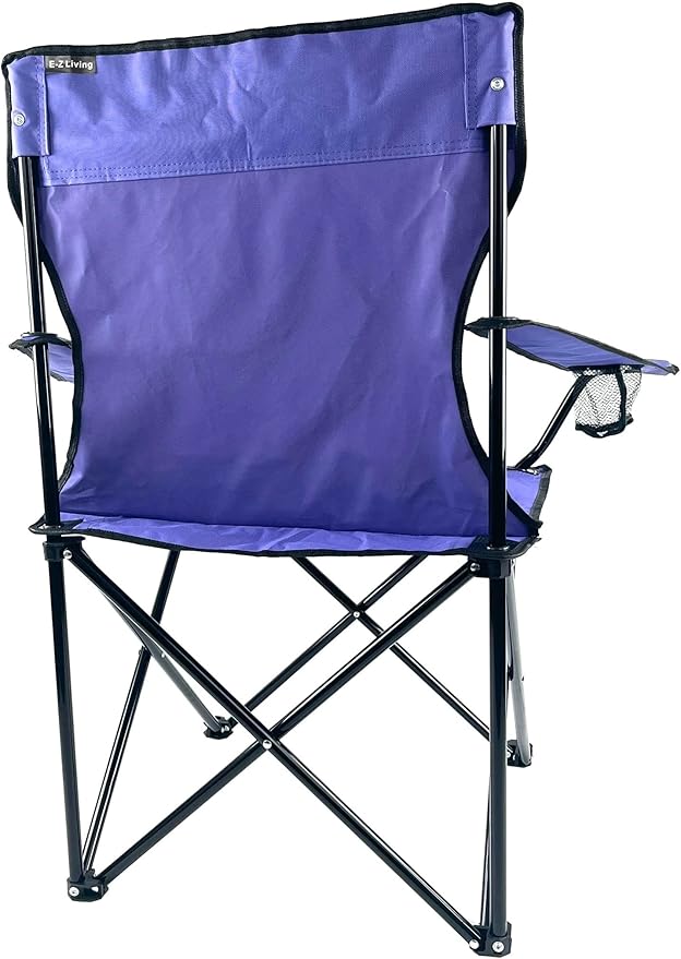 Folding Portable Outdoor Camping Chair[Large] (Purple)