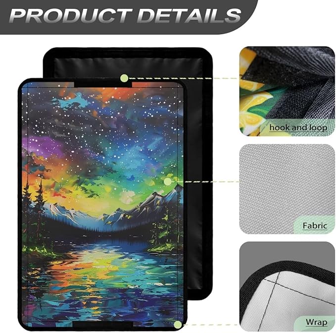 Aurora RV Door Window Shade Universal Camper Trailer Blackout Window Cover, UV Rays Protection, Side Door Window Shade Cover, RV Accessories for Outside