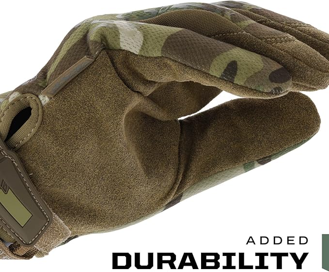 Mechanix Wear Original Tactical Glove - High Performance Anti-Slip Grip Safety Gloves - Impact Resistant & Touchscreen Capable - Large - MultiCam Camouflage