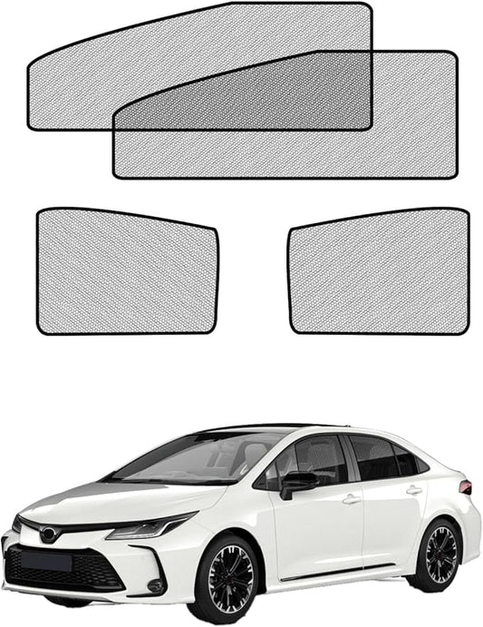 Car Window Shades for Toyota-Corolla(2019-2024),4 Pack Car Window Cover for Baby Sun Shade Blocker Breathable Mesh,Reduce UV Rays & Heat Insulation Privacy Protection for Camping, Travel, Sleep
