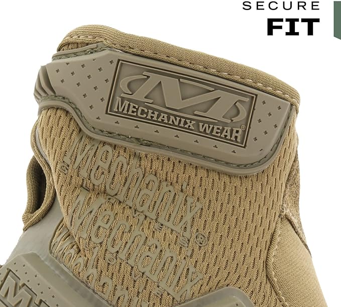 Mechanix Wear: M-Pact Tactical Gloves with Secure Fit, Touchscreen Capable Safety Gloves for Men, Work Gloves with Impact Protection and Vibration Absorption (Brown, Small)