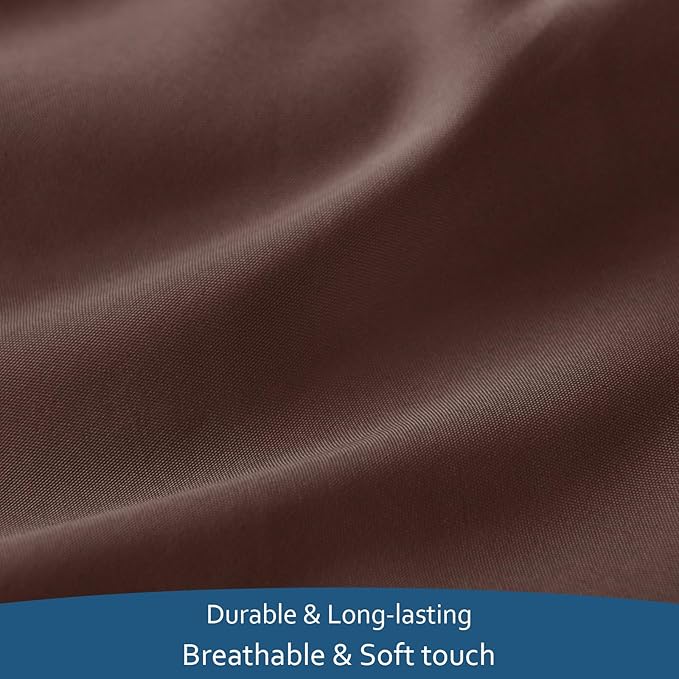 Moonsea Cal King Sheet Set - 4 Piece California King Sheet Sets - Extra Deep Pocket Hotel Luxury California King Sheets Fade Resistant Fits up to 24in Cal King Bed Mattress - Brown
