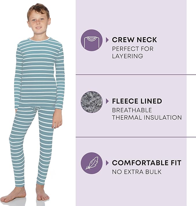 Rocky Thermal Underwear for Kids, Boys Thermals, Long Johns Underwear, Base Layer for Cold Weather/Skiing