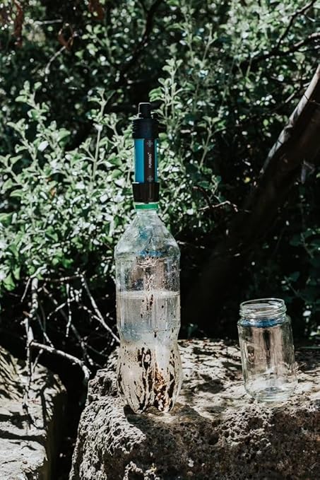 Puribag Micro Membrane Filter Straw: Mini Water Filter System - an Ultra-Light Emergency Portable Water Filter That Provides Safe Drinking for Hiking, Backpacking, Camping or Emergency Prepping