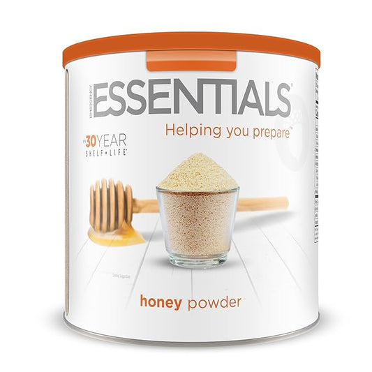 Emergency Essentials, Honey Crystals, Over 3 lbs. of Honey Powder, 30-Year Shelf Life