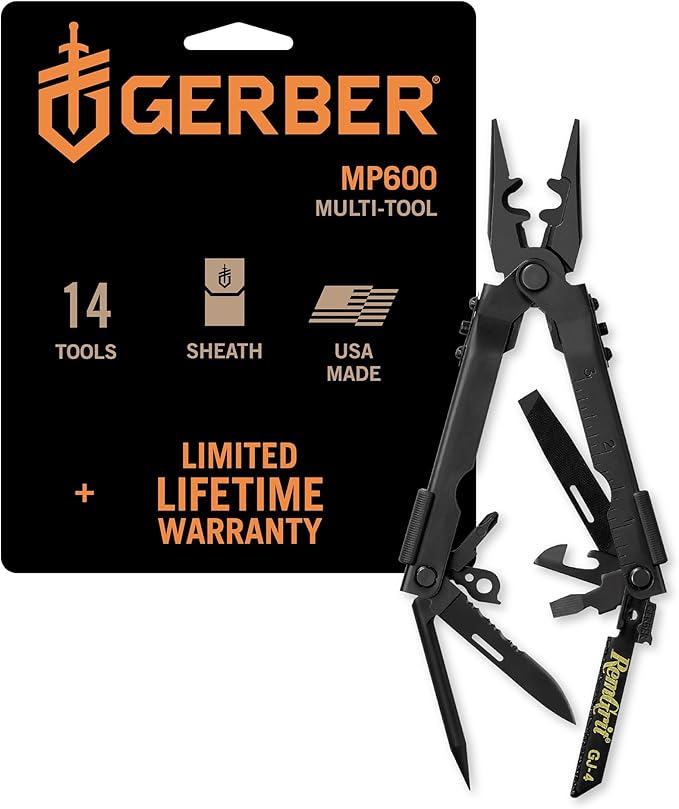 Gerber Gear MP600 Multi-Plier Multitool – Made in USA – Cap Crimper