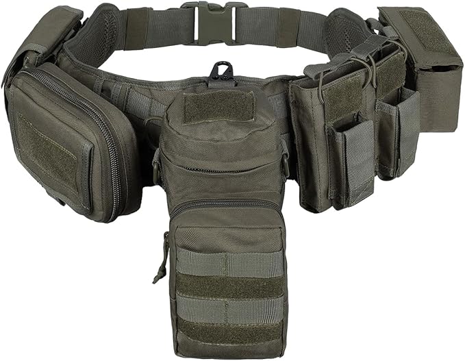 YAKEDA Tactical Battle Belt Duty Belt Law Enforcement Utility Belt Police Belt Set 5 PCS
