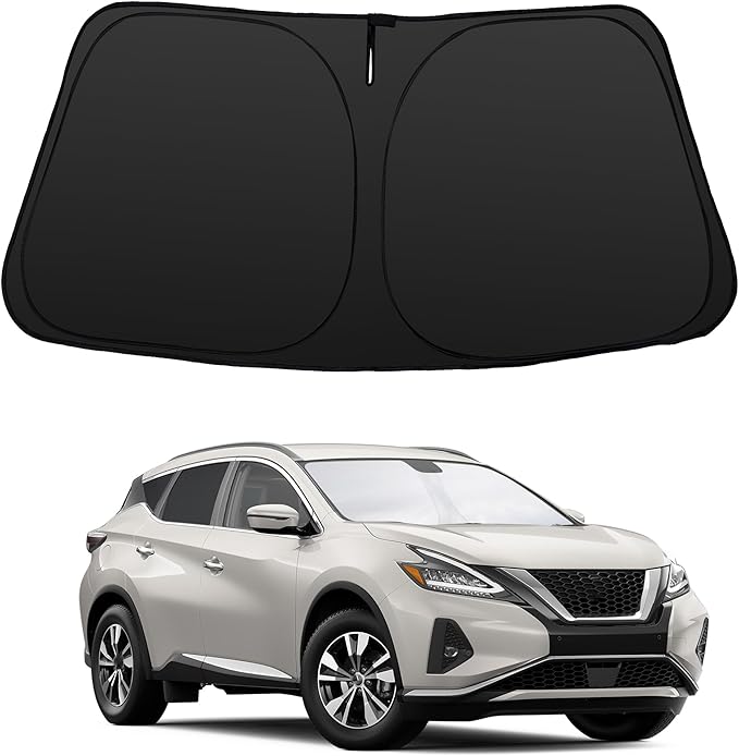 Windshield Sun Shade Accessories Compatible with 2015 2016 2017 2018-2024 Murano for Foldable Sunshade Sun Visor Blocks UV