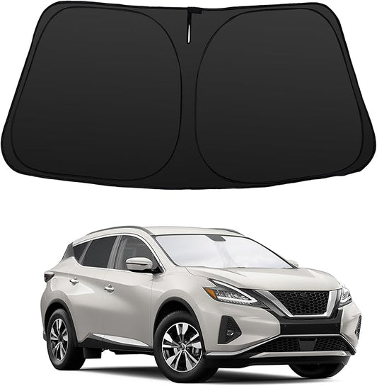 Windshield Sun Shade Accessories Compatible with 2015 2016 2017 2018-2024 Murano for Foldable Sunshade Sun Visor Blocks UV