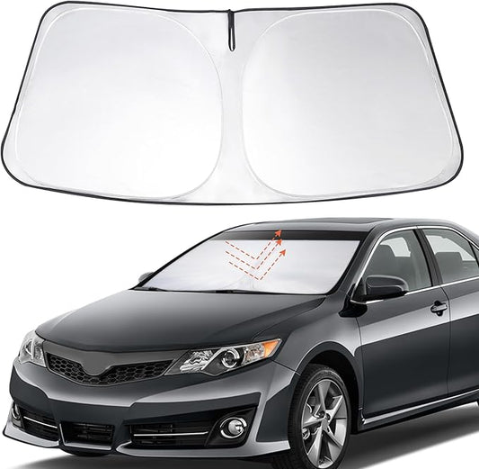 Windshield Sun Shade Custom Fit 2012 2013 2014 2015 2016 2017 Toyota Camry Accessories Foldable Window Sunshade Sun Blocker Protect Car from Sun Rays & Heat Damage