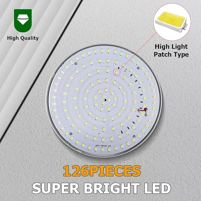 USB Solar Camping Light with Remote Control - Portable Camping Lantern Hanging Waterproof Tent Light Outdoor Lamp for Camping, Canopy, Hurricane Emergency, Power Outages (126 Piece LED)
