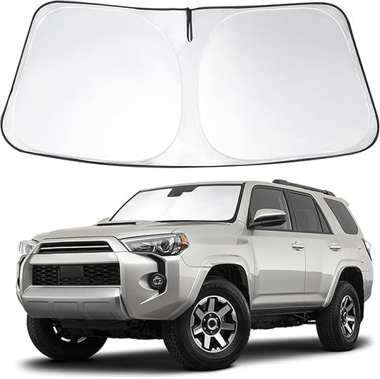 Windshield Sun Shade Custom Fit 2010-2023 2024 2025 2026 Toyota 4Runner Accessories Foldable Front Window Sunshade Sun Protection Keeps Car Cool