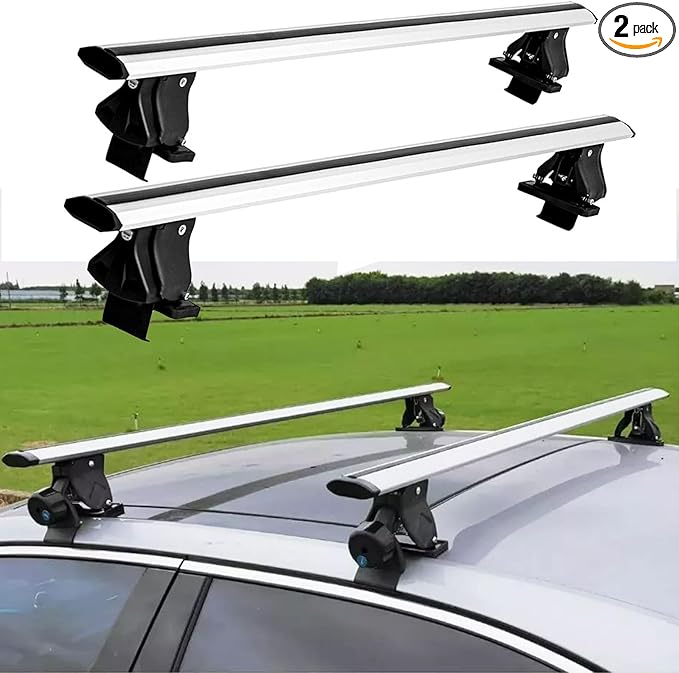 Without Roof Rail Rack Lockable Roof Rack Cross Bars Fit for Dodge Durango 2011-2024 2025 Crossbars Rooftop Luggage Cargo Carrier