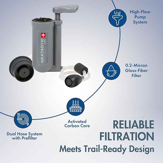Katadyn 8018270 Hiker Microfilter Water Purification Unit