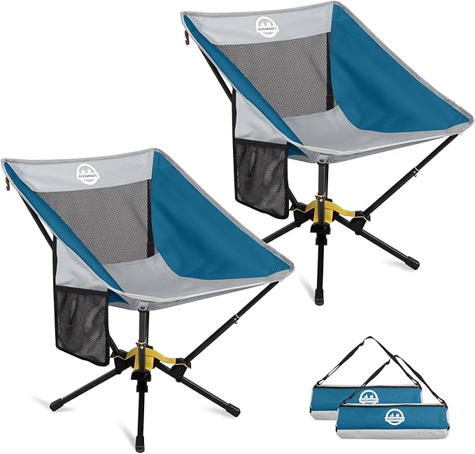 ADSMART Portable Camping Chair Lightweight Folding Chair for Camping - Outdoor Chair Supports 300 Lbs - Camp Chair Outdoor Adventures