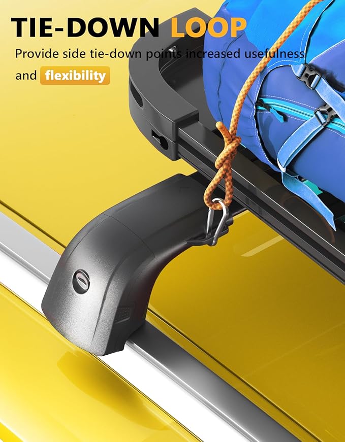 Tuyoung Roof Racks Cross Bars Fit for Mazda CX50 CX-50 Hybrid 2023 2024 2025 2026 with Flush Side Rails, 220lbs Lockable Heavy Duty Aluminum Crossbar Roof Rail Cargo Carrier Rooftop Black Accessories