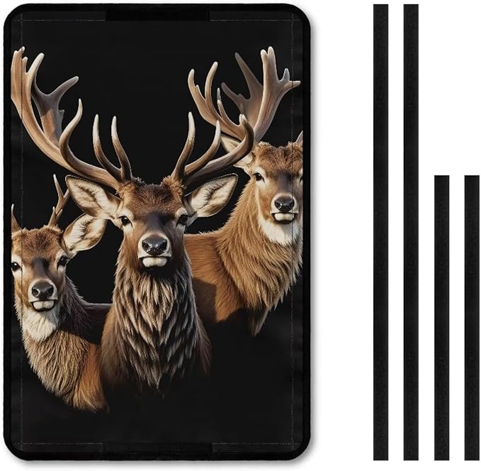 Deer RV Door Window Shade Cover Blackout RV Door Window Shades Camper Sunshade Privacy Window Cover Travel Trailer Motorhome Sun Shade Accessories
