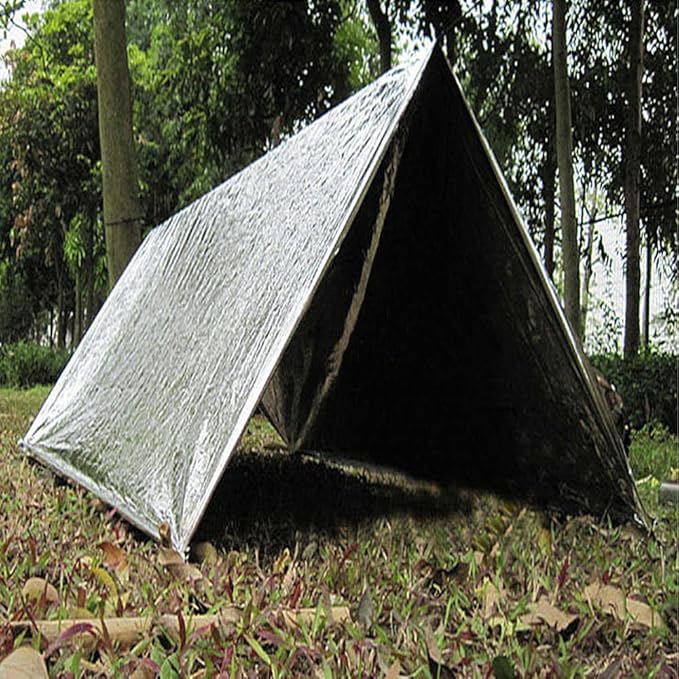 Crisonky Emergency Mylar Thermal Blankets, Designed for Outdoors, Survival Reflective Thermal First Aid Foil Blanket
