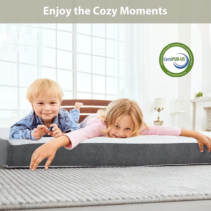 Tri Fold Memory Foam Foldable Mattress Single, 3 inch Folding Mattress for Guest Sleep. Portable Trifold Mat with Removable Washable Cover, Floor Sleeping Mat for Adult and Kid