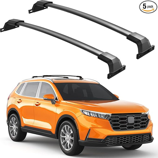 220lbs Roof Rack Cross Bars Compatible with 2023-2026 Honda CRV CR-V & CRV Sport Hybrid, All-Metal Heavy Duty Aluminum Crossbar Luggage Racks Roof Rails Rooftop Carrier Cargo Black