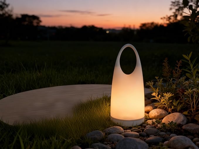 Portable Night Light Table Lamp 2 in 1 Charging LED Camping Lantern Waterproof 3-Levels Dimming&Silicone Shell Shatterproof Survival Kits for Indoor Outdoor Home Emergency Light Power (Warm Light)