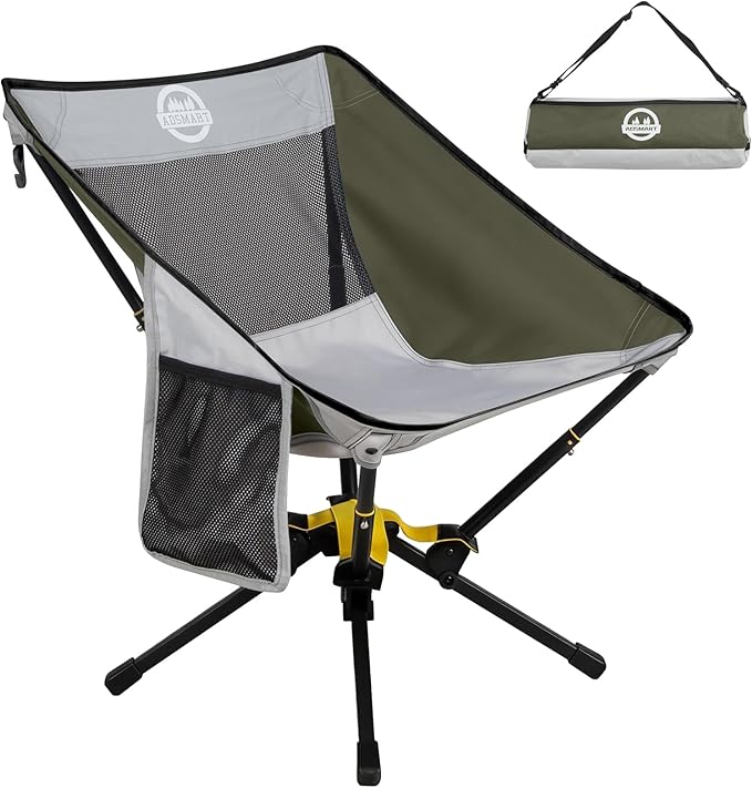 ADSMART Portable Camping Chair Lightweight Folding Chair for Camping - Outdoor Chair Supports 300 Lbs - Camp Chair Outdoor Adventures