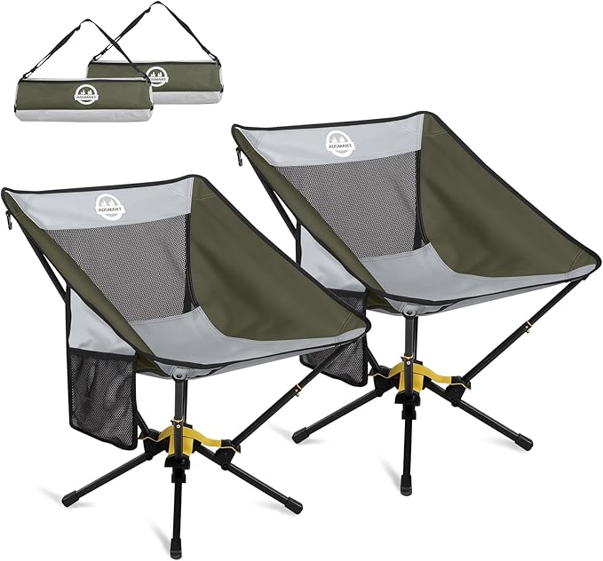 ADSMART Portable Camping Chair Lightweight Folding Chair for Camping - Outdoor Chair Supports 300 Lbs - Camp Chair Outdoor Adventures
